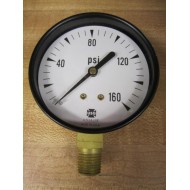 US Gauge 163281 Pressure Gauge 0-160PSI 14 NPT - New No Box