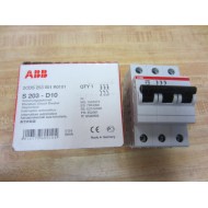 ABB S 203 D-10 Miniature Circuit Breaker S203D10 S203-D10
