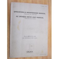 Okuma OSP5000L-G Maintenance Manual OSP5000LG Operation & Maintenance - Used