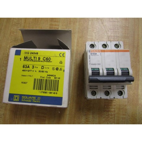 Square D MG24546 Merlin Gerin 63A Breaker Schneider 24546