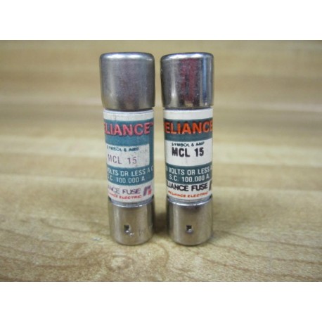 Reliance MCL-15 Fuse MCL15 Tested (Pack of 2) - New No Box