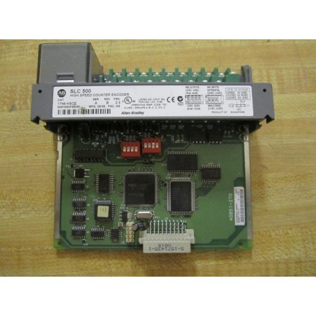 Allen Bradley 1746-HSCE High Speed CounterEncoder Mod 1746HSCE Missing Door Series A - Used