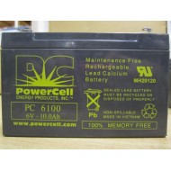 PowerCell PC 6100 6V 10.0Ah Battery - Used