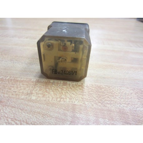 Fujitsu F.BV.34 Relay 100VAC 611 Center Post Removed - Used