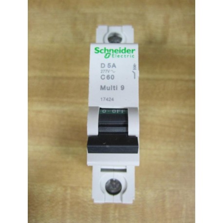 Schneider Electric D 5A-C60 Circuit Breaker D5AC60 17424 - New No Box