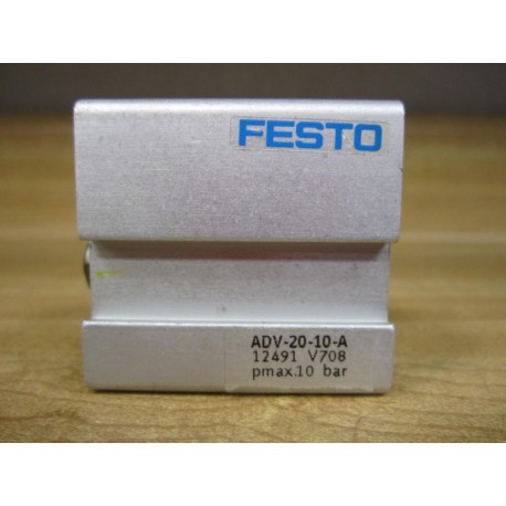 Festo ADV-20-10-A Pneumatic Air Cylinder 12491 V708