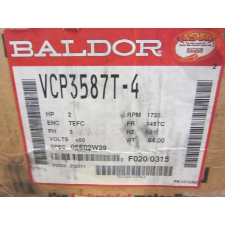 Baldor VCP3587T-4 Industrial Motor VCP3587T4