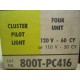 Allen Bradley 800T-PC416 Cluster Pilot Light 800TPC416
