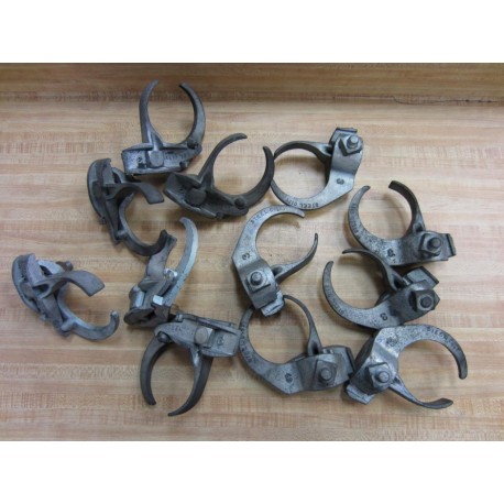 Steel City EC-3 EC3 Pack Of 12 Edge Pipe Beam Clamps - New No Box