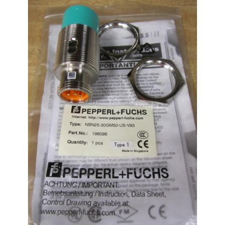 Pepperl + Fuchs NBN25-30GM50-US-V93 Sensor 198098