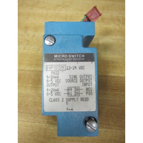 Micro Switch MPS35 12-24 VDC Honeywell Photoelectric Base Base Only - Used