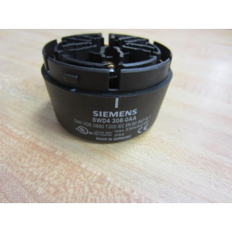 Siemens 8WD4-408-0AA Signaling Column Conn. 8WD44080AA Without Cover - Used