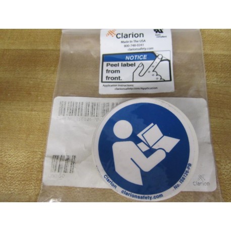 Clarion IS6126-PB Consult Manual 2" Decals (Pack of 5)