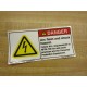 Clarion H6010-262DHPJ Danger CHR930003 Missing Flash Shock Sticker