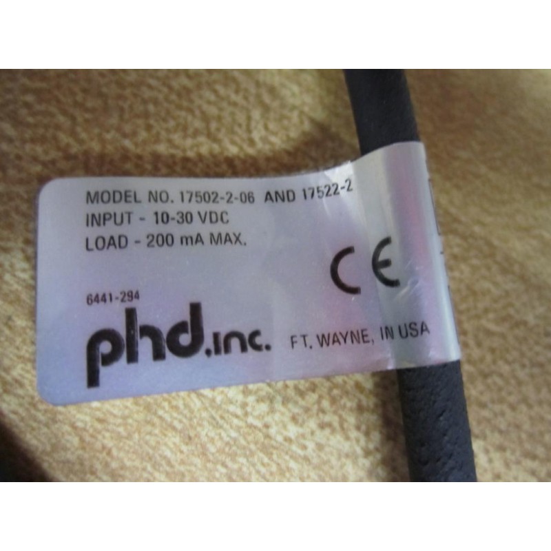 Details about   NEW PHD 17502-2-06 ROXIMITY SWITCH 17502206 10-30 VDC 200 MA 
