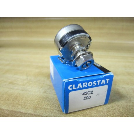 Clarostat 43C2 200Ω Potentiometer 43C2