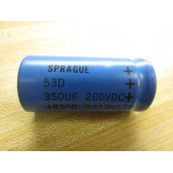 Sprague 53D Capacitor 350UF 200VDC - New No Box