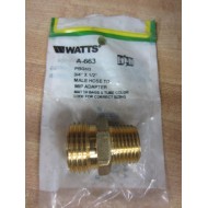 Watts A-663 Male Hose to MIP Adapter PBGH3