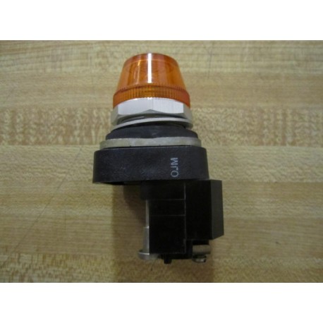Allen Bradley 800T-P16A Amber Pilot Light 800TP16A Series N - Used