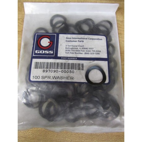 Goss 897090-00050 Spring Washer  89709000050 (Pack of 100)