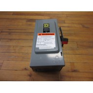 Square D H361 30 Amp Fusible Safety Switch 3P, 30A, 600V - Used