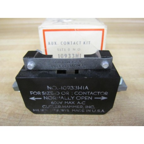 Cutler Hammer 10933H1A Auxiliary Contact 10933H1