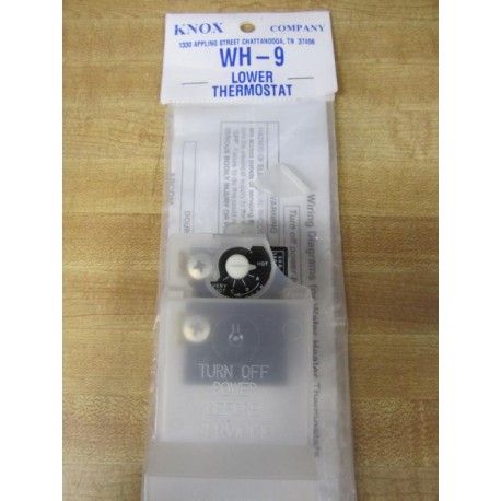 Knox WH-9 Single Element Lower Thermostat WH9 Chipped Cover Corner