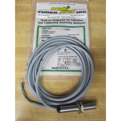 Turck B12-G12-AN6X 4635500 Proximity Switch B12G132AN6X