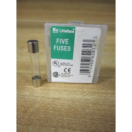 Littelfuse 0312001.V Miniature Fuse (Pack of 5)