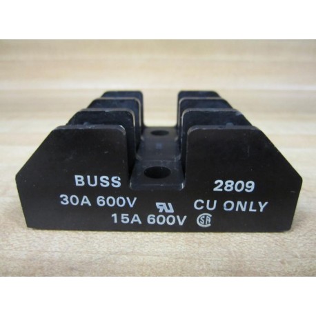 Bussmann 2809 Three Pole Fuse Block - New No Box