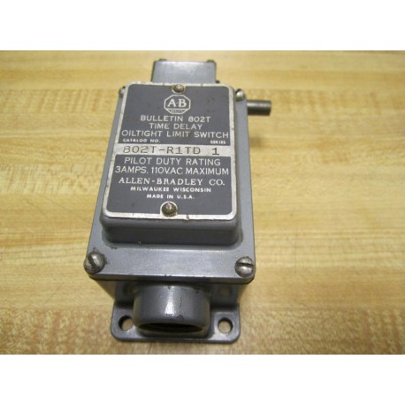 Allen Bradley 802T-R1TD Limit Switch 802TR1TD - Used