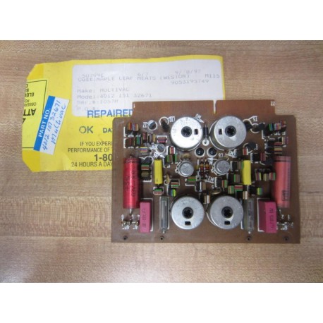 Multi Vac 4012 140 8209 3 Circuit Board 151 32671 - Refurbished