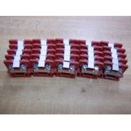 EMM EA Red Terminal Block 22-8 (Pack of 25) - New No Box