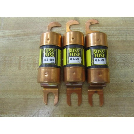 Bussmann ALS-500 ALS500 Fuse 500 Amp 48 VDC Pack Of 3 - New No Box