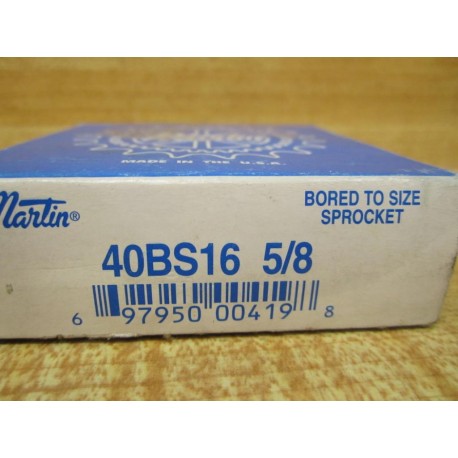 Martin 40BS16  58 Roller Chain Sprocket