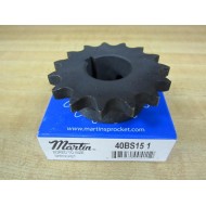 Martin 40BS15 1" Standard Roller Chain Sprocket