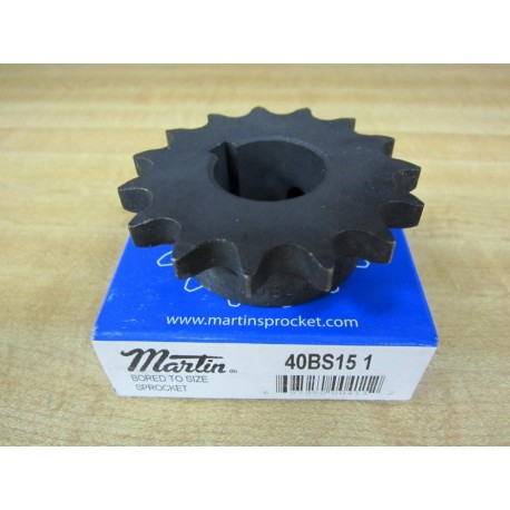 Martin 40BS15 1" Standard Roller Chain Sprocket