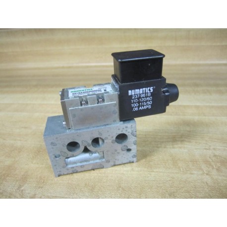 Numatics 031SA4002000030 Solenoid Valve 237-961B WManifold - New No Box