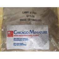 Chicago Miniature 755 Miniature Lamp Bulbs (Pack of 10)
