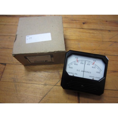 Triplett 65201-6WC DC Amp Meter Scale No. 65205-32AD 65201-6A