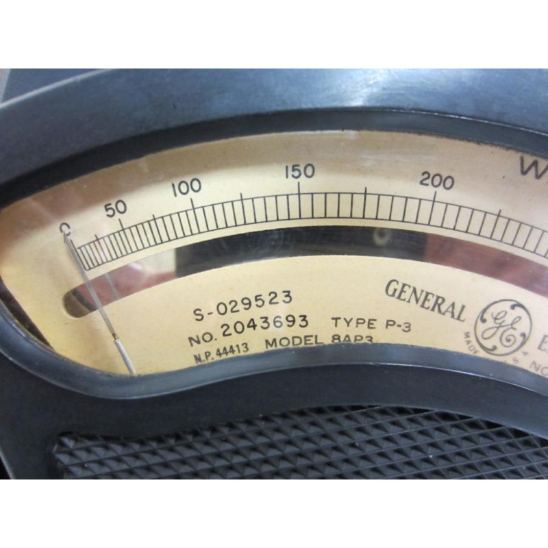 General Electric 2043693 Antique Watt meter Vintage Industrial 39049 ...