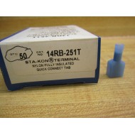 Sta-Kon 14RB-251T Male Disconnect 14RB251T (Pack of 50)