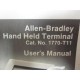 Allen Bradley 1770-T11 Hand Held Terminal wCase 1770-XI - Used
