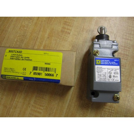 Square D 9007-C62D Limit Switch 9007C62D