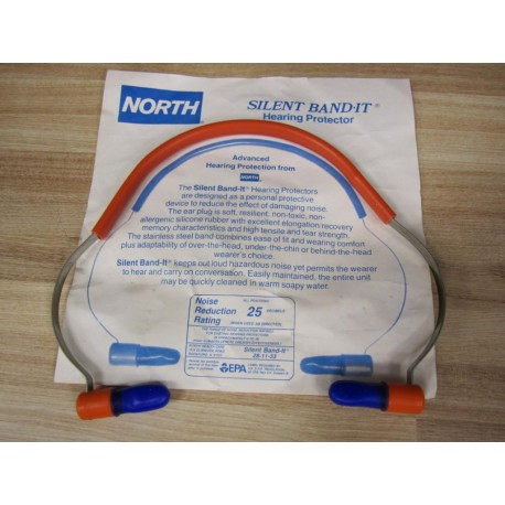 North 28-11-33 Silent Band It Ear Plugs - New No Box