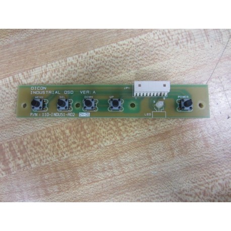 Dicon 110-INDUS1-A02 Industrial OSD Board 110INDUS1A02 Ver. A - Used