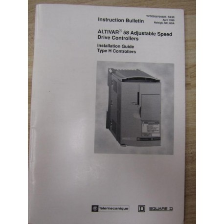 Square D VVDED397048US Manual ALTIVAR 58