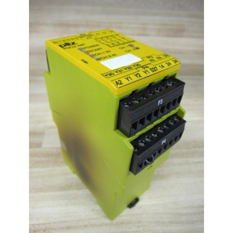 Pilz PN0Z X8P 24VDC 3NO 2NC Safety Relay 77760 - Used