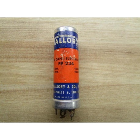 Mallory FP 234 Metal Can-Electrolytic - New No Box