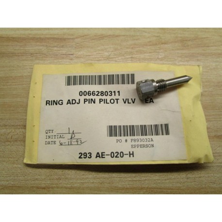 Industrial Valve Operations 4057001 Adjustable Pilot Valve Pin